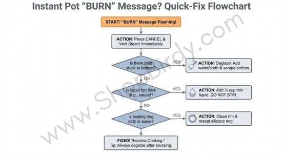 Burn Message on Your Instant Pot Follow This Path