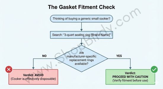 This visual provides a clear, step-by-step process for readers to vet potential purchases, reinforcing your emphasis on long-term ownership and replacement parts.