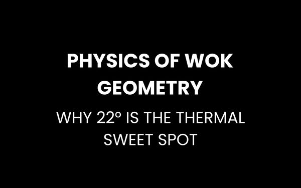 wok flare angle physics