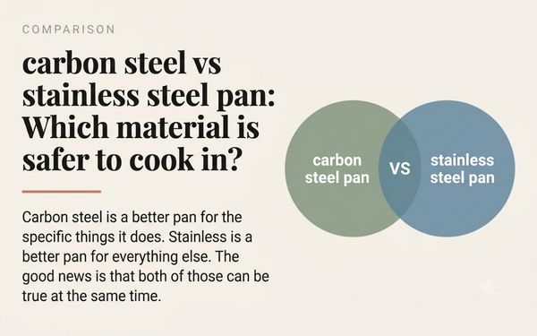 carbon steel vs stainless steel pan